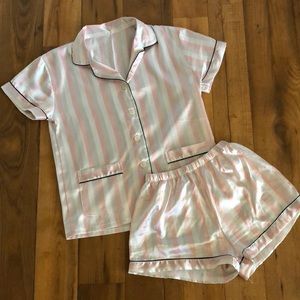 Striped Satin PJ Set!